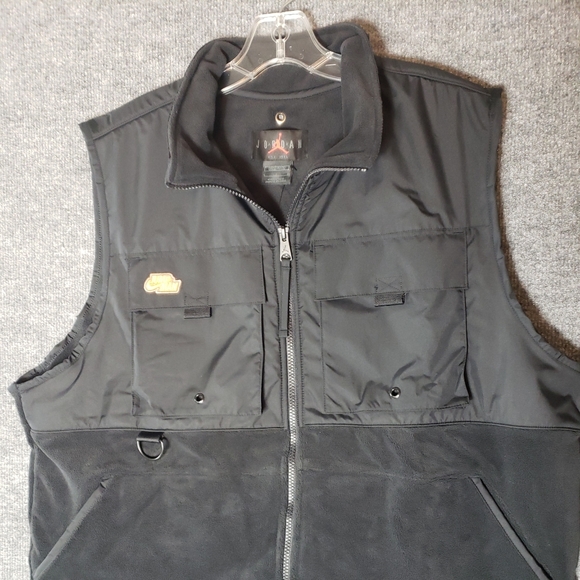 Nike Jordan Jumpman Loose Fit Fleece Vest Black - Picture 5 of 12